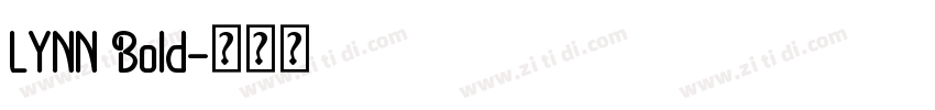 LYNN Bold字体转换